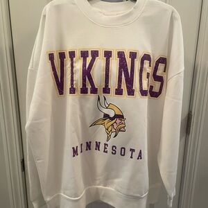 Minnesota Vikings Gameday Women’s Sweatshirt-white